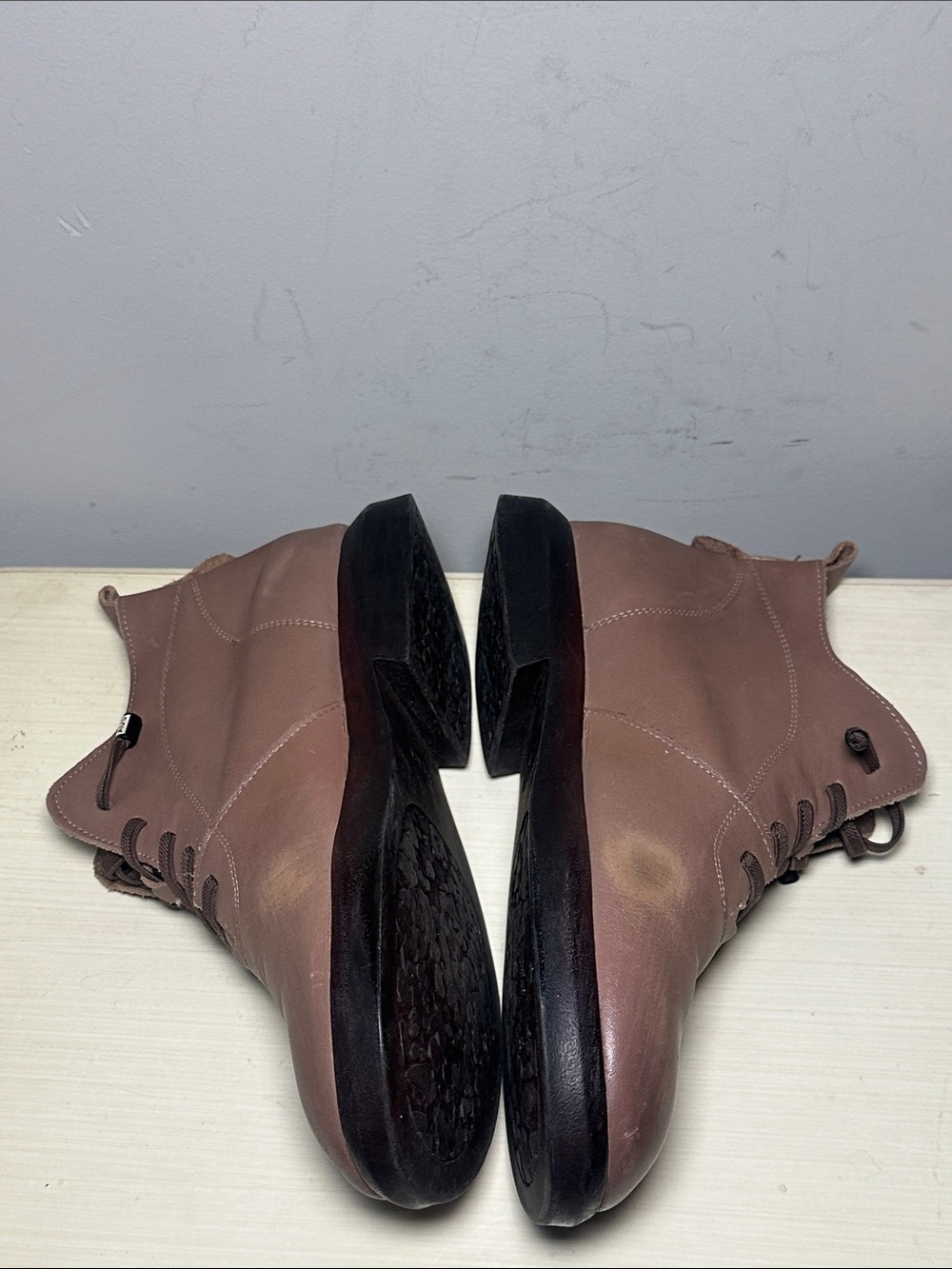 Qin beale Casual Lace-Up Ankle Shoes in Dusty Rose - Picture 6 of 13